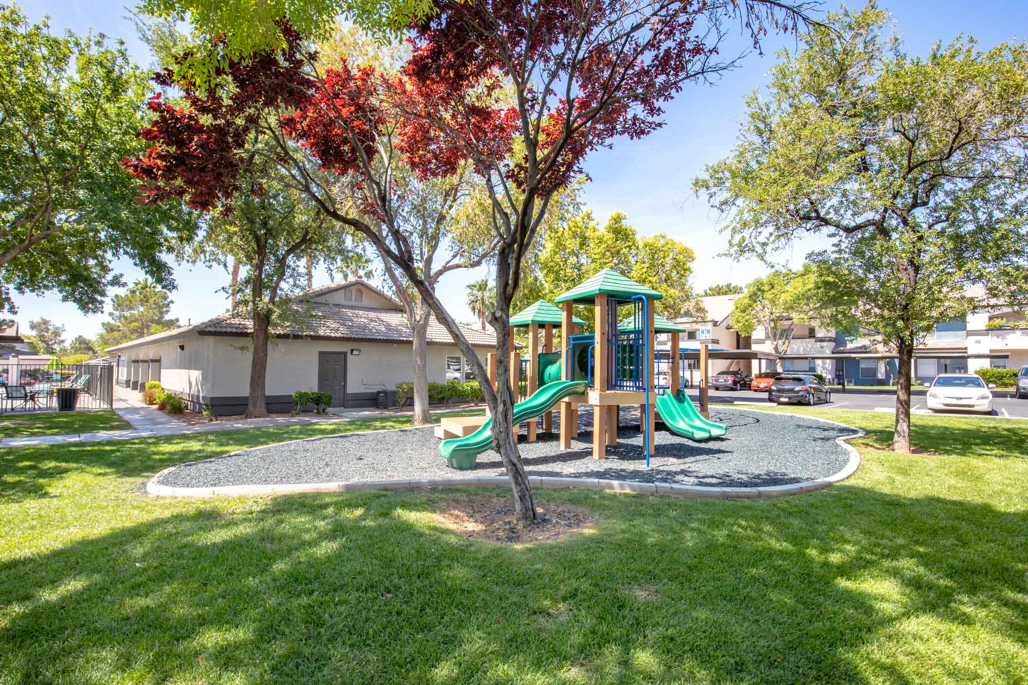 The playground at Xander 3900 apartments in Las Vegas.