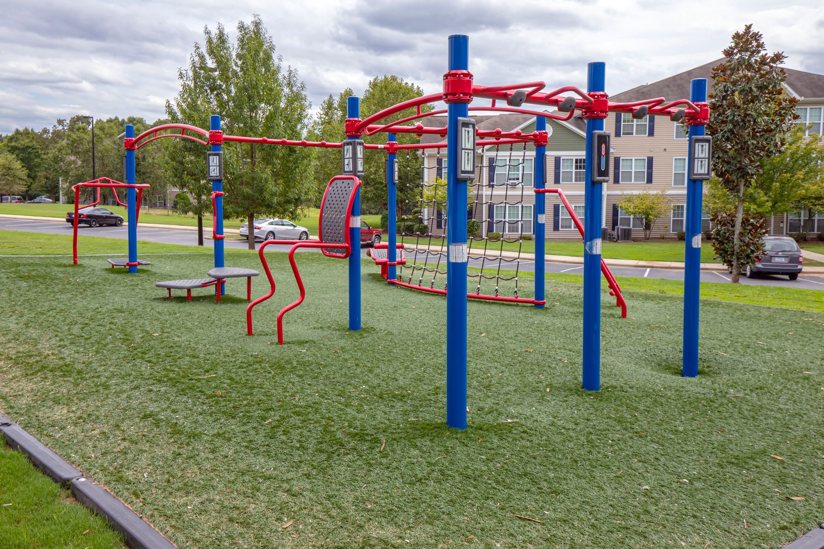 An outdoor playground at the Ashford Place apartments in South Charlotte