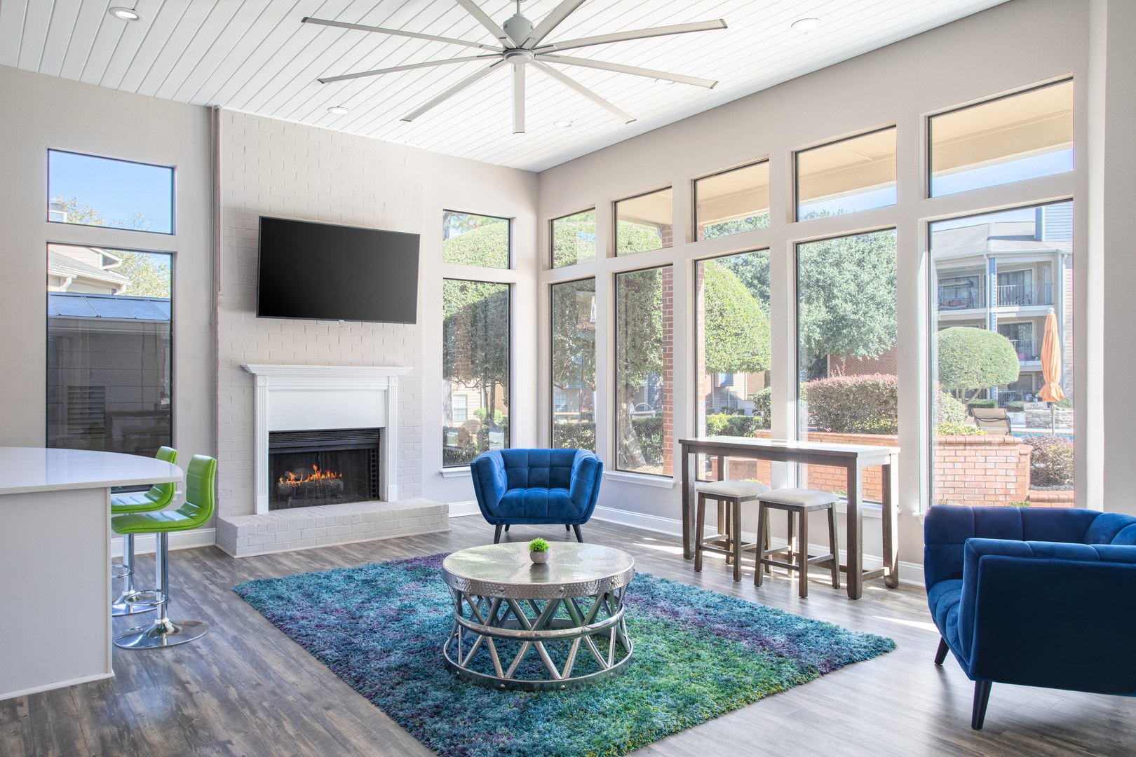 A lounge at the Beacon Hill apartments at the south end of Charlotte, NC