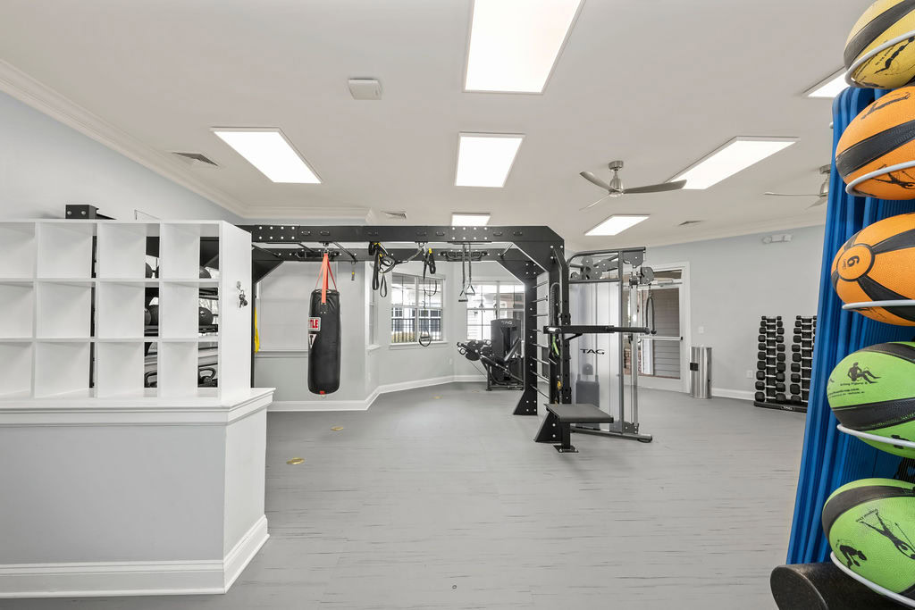 A fitness center at the Courtney Ridge apartments at the south end of Charlotte, NC