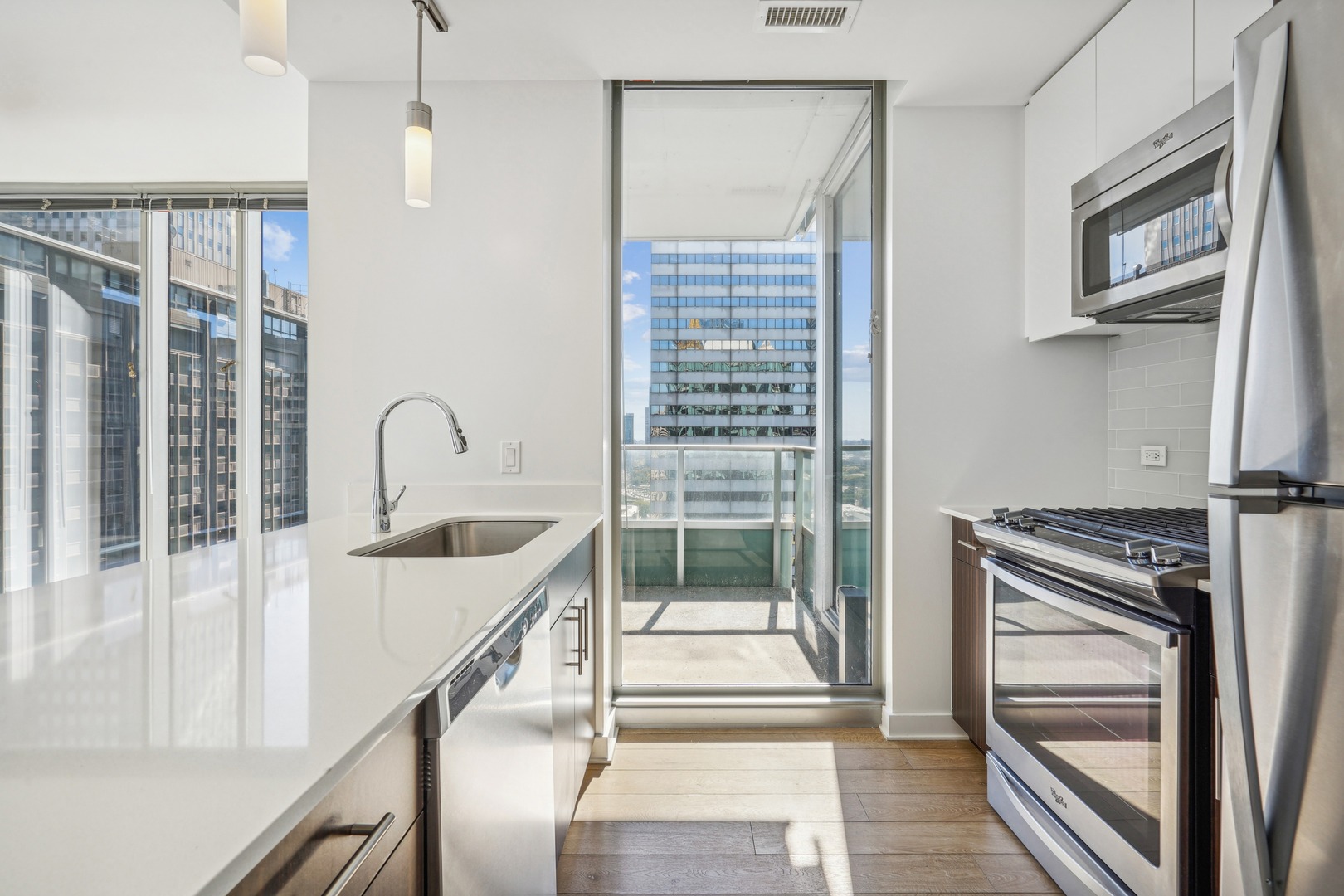 Culinary Modern Kitchen with Stainless Steel Appliances