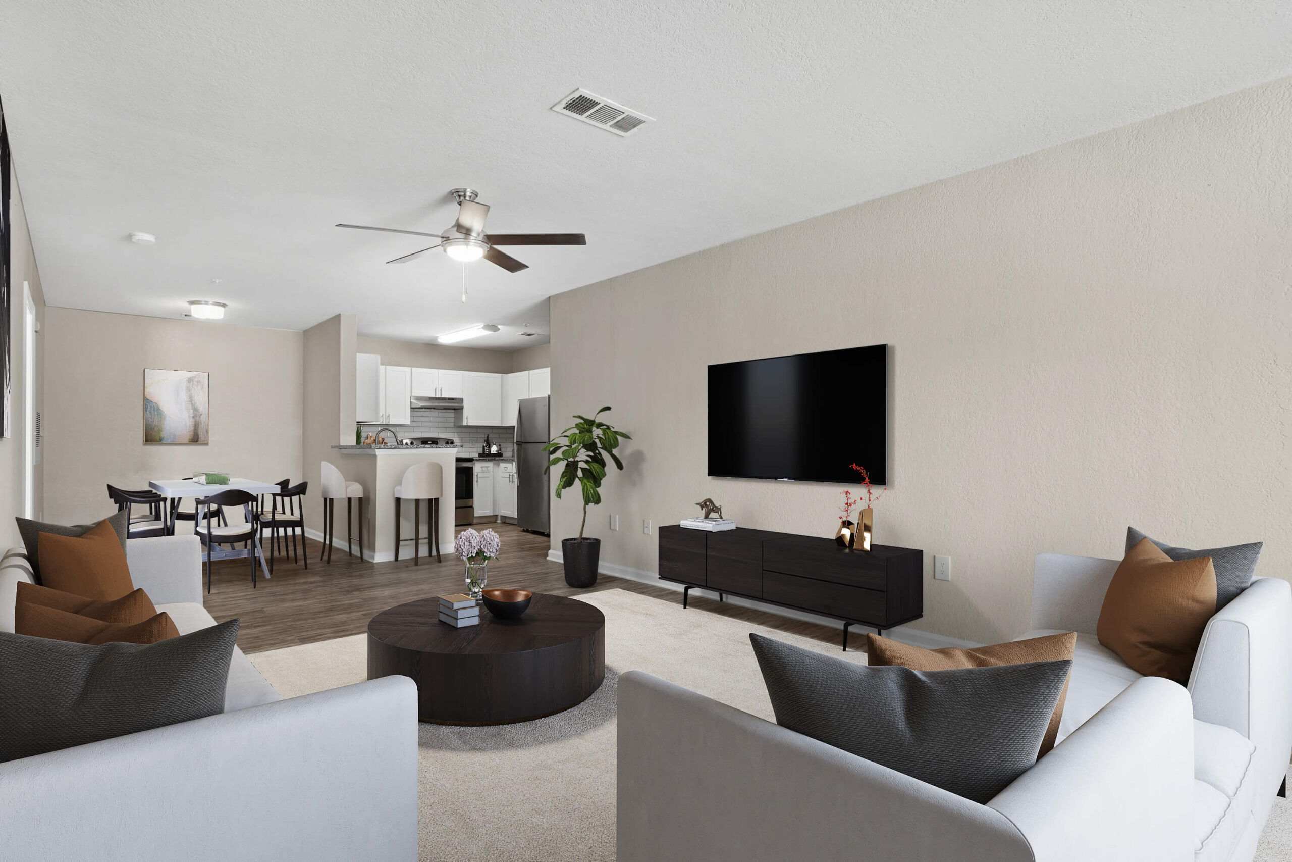 Courtney Ride Charlotte Living Room-Kitchen