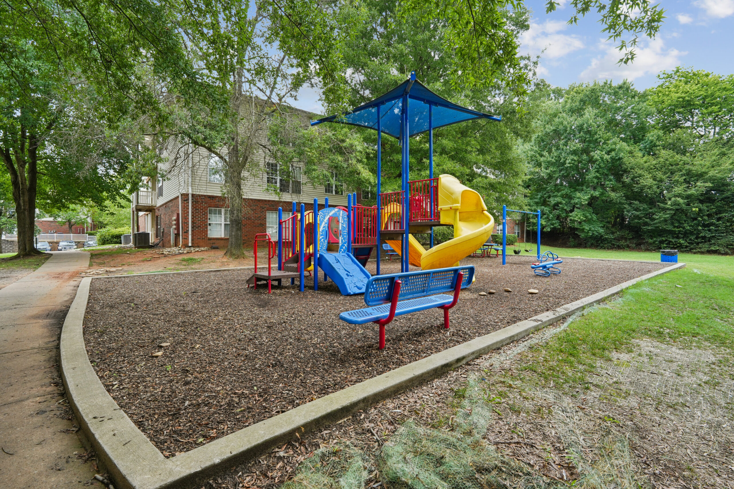 Colorful outdoor playground to enjoy some outdoor recreation